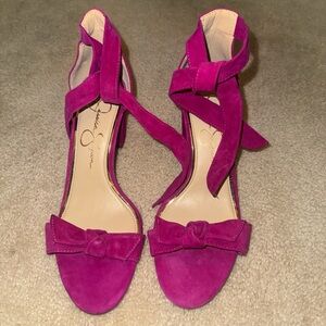 Jessica Simpson Magenta Suede Heels